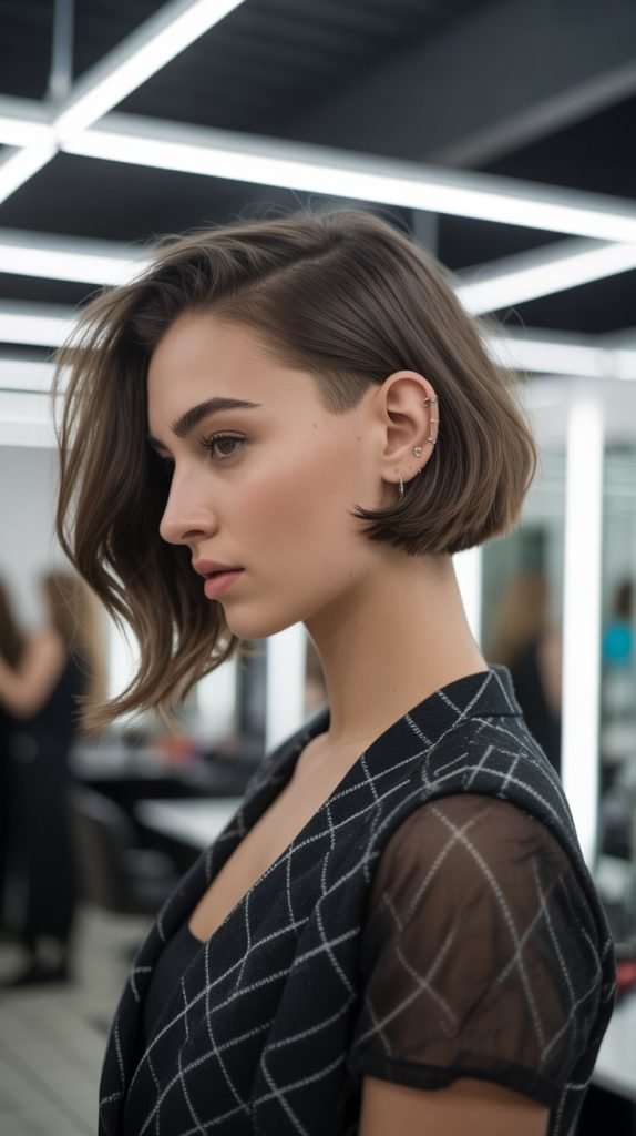 Ear-Length Bob with Undercut