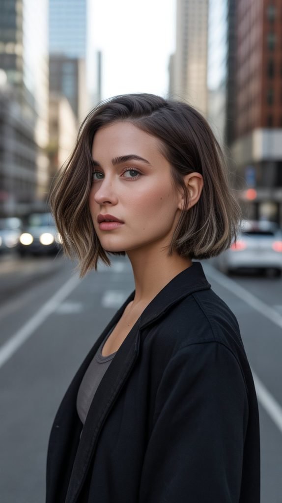  Edgy Bob with Undercut Details