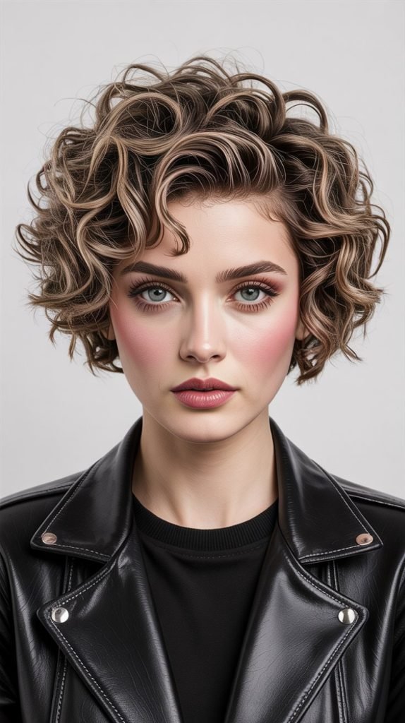 . Curly Voluminous Bob