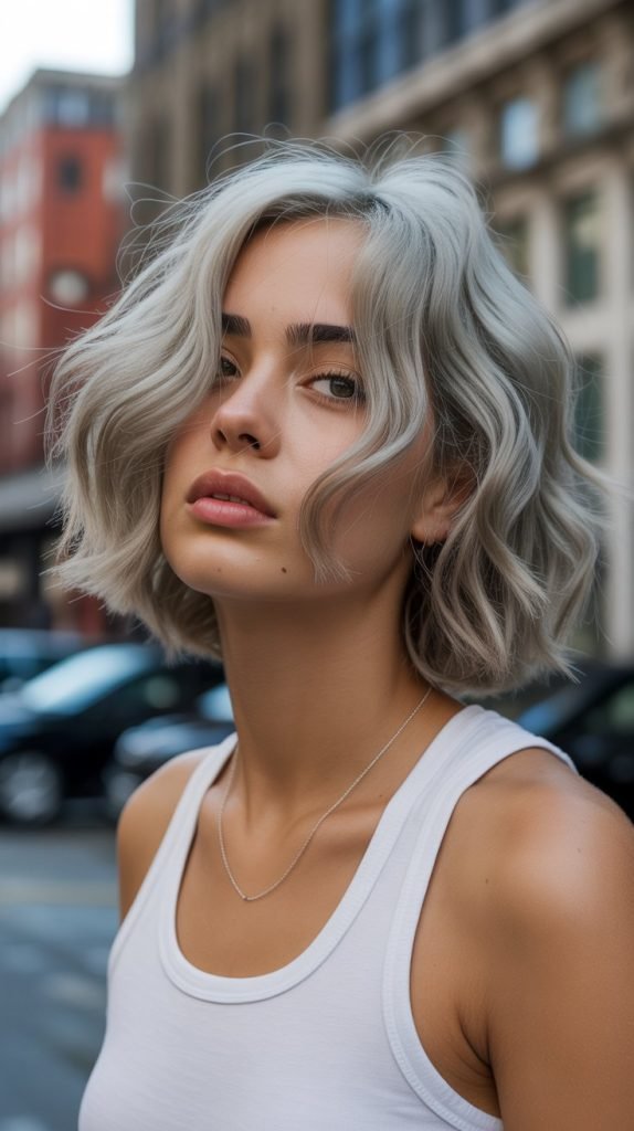 Disconnected Jawline Bob