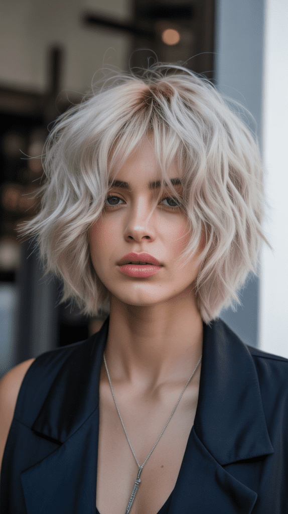  Choppy Layered French Bob