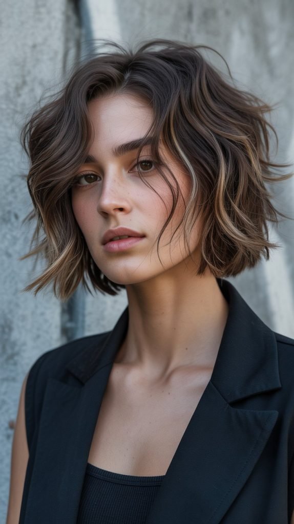  Shaggy Bob for Fine Hair