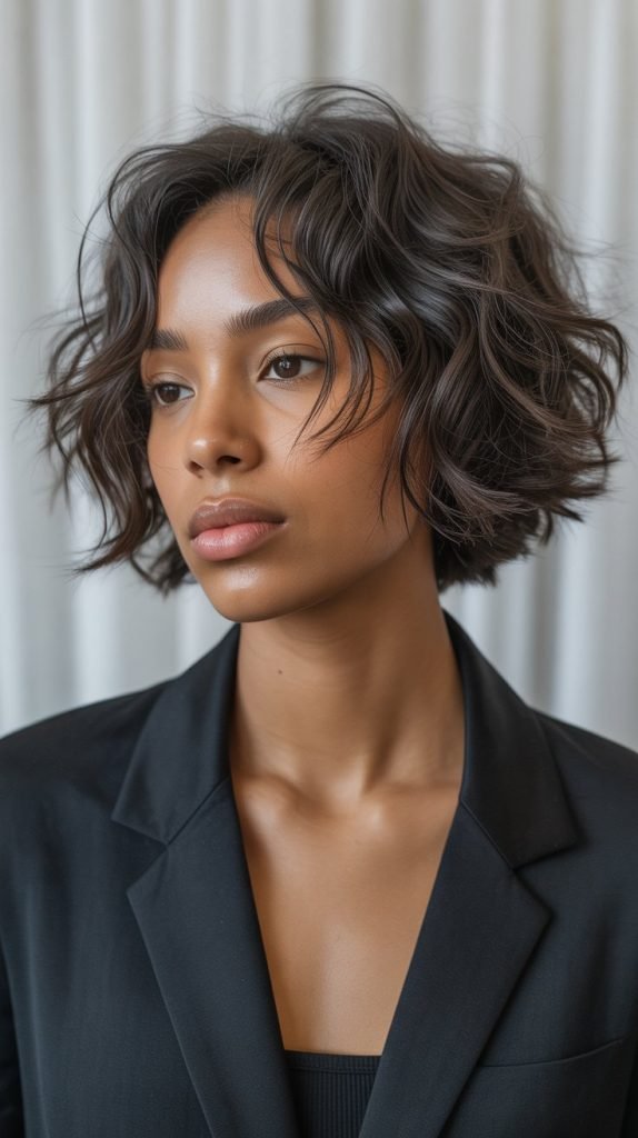 Deconstructed Messy Bob