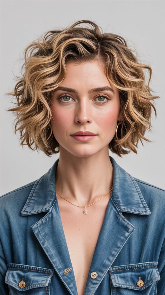 Curly Tousled Bob