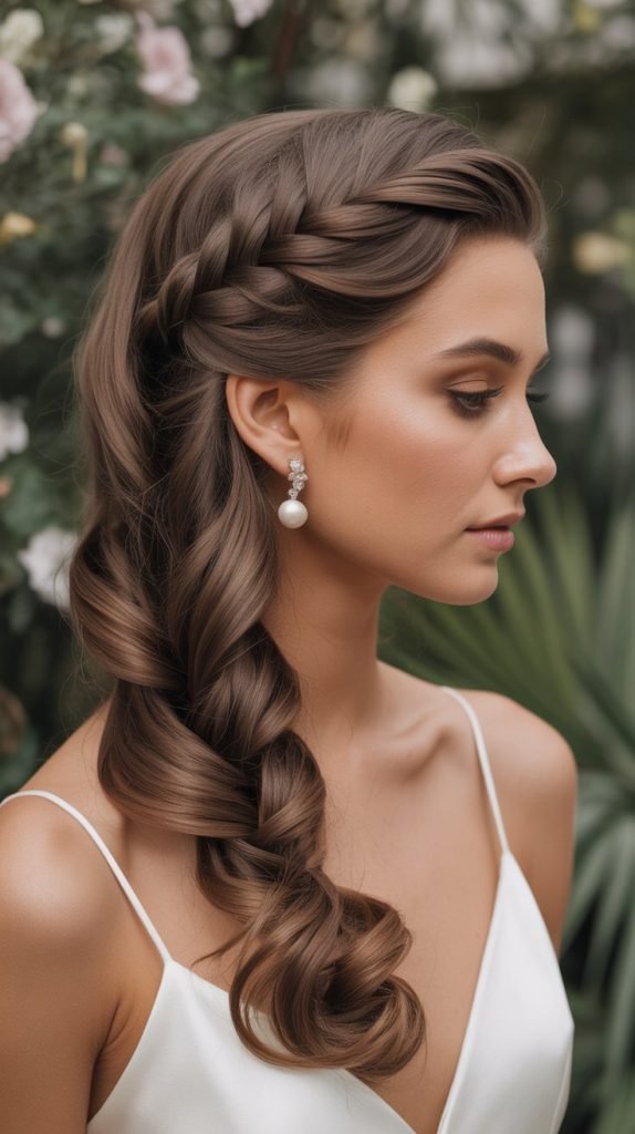  Classic French Braid Low Chignon