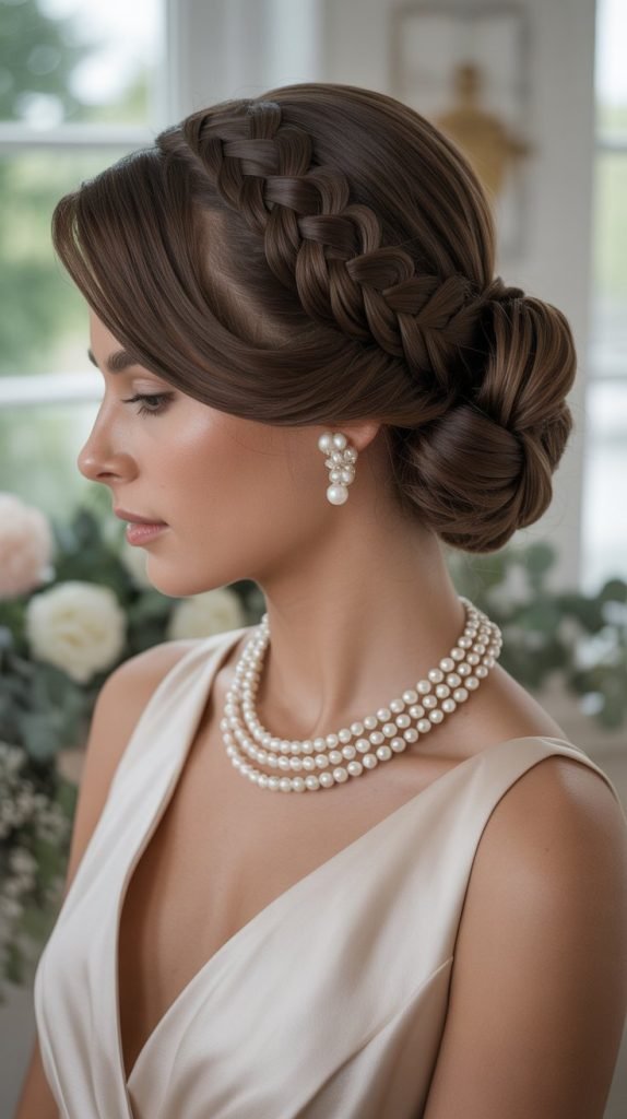  Infinity Braid Low Chignon
