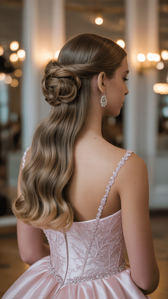 Classic Chignon with Twisted Details