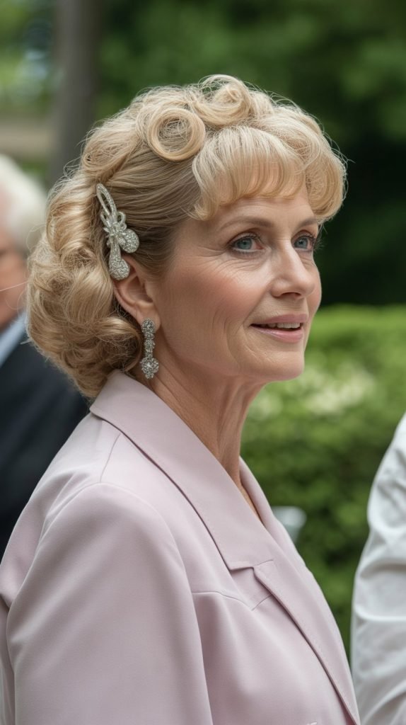 Curly Half-Up Styles