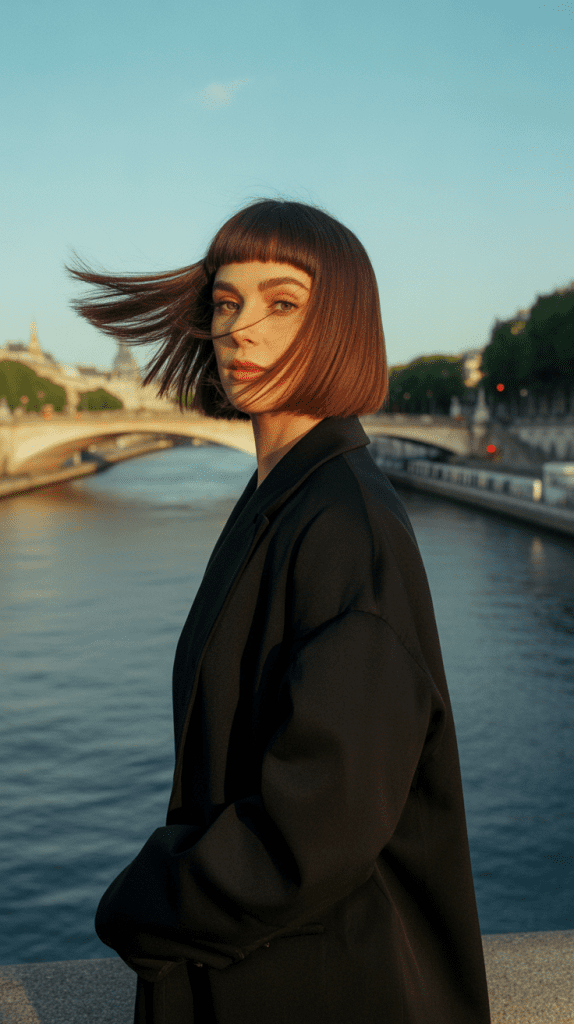 French Bob with Long Side Bangs