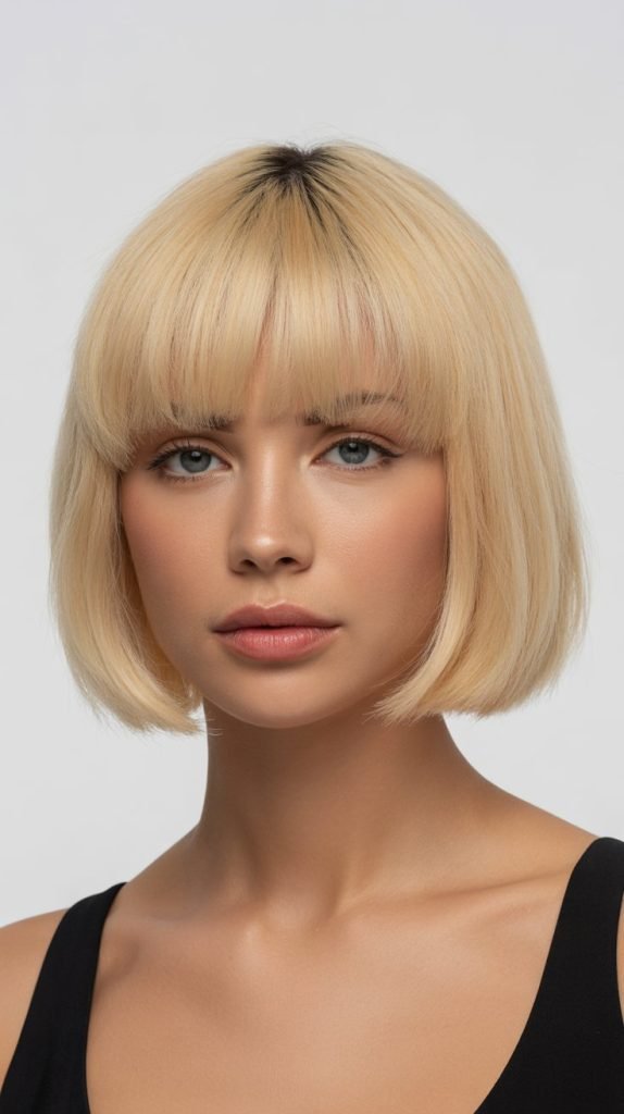 Blunt Blonde Bob