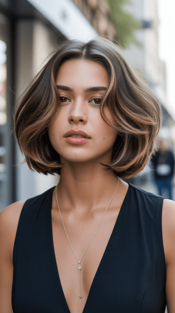  Layered French Bob with Face-Framing Pieces