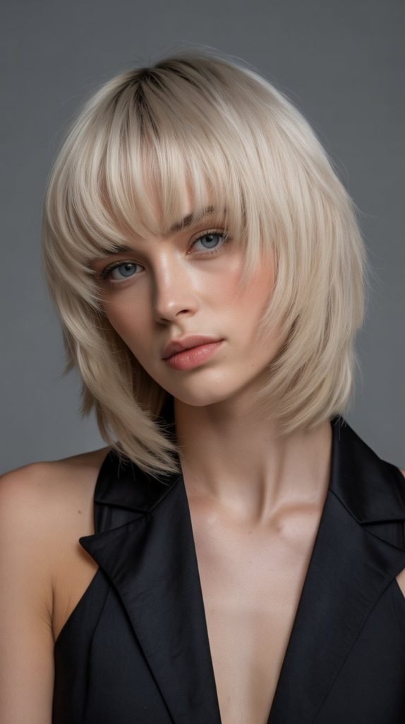 Asymmetrical Lob with Statement Fringe