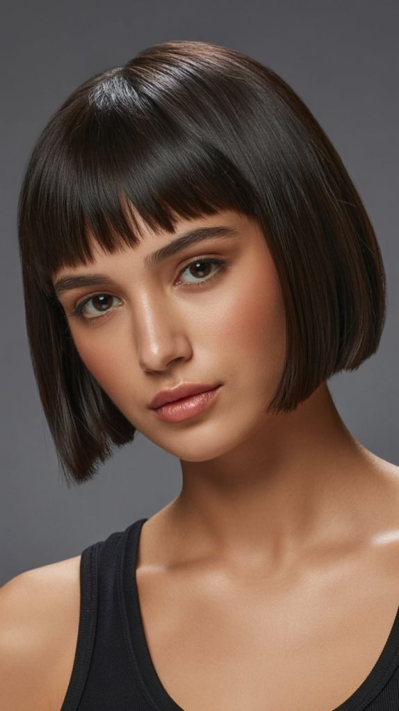 Blunt Bob with Micro Bangs
