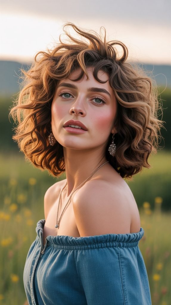 Curly Graduated Shag