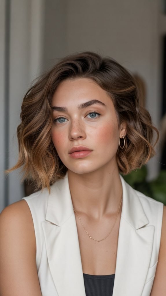 rench Bob with Lived-In Waves