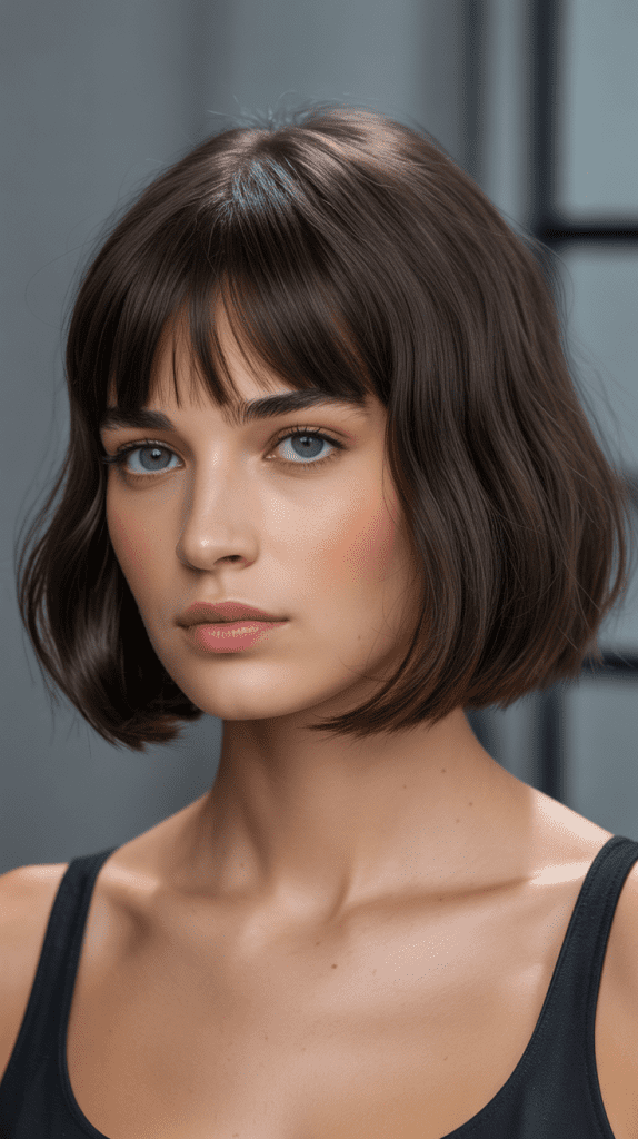  French Bob with Bangs Integration