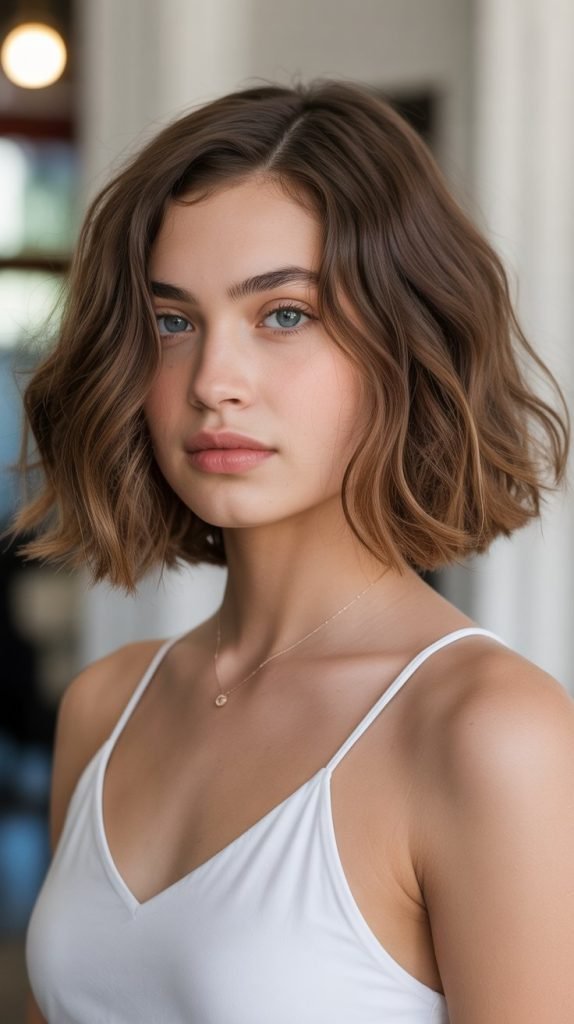 French Bob with Soft Graduation for Waves