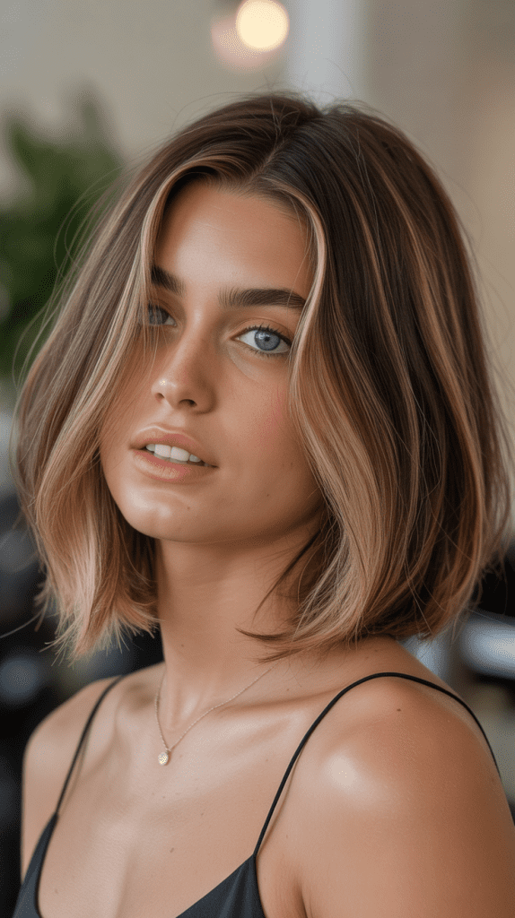  French Bob with Highlights