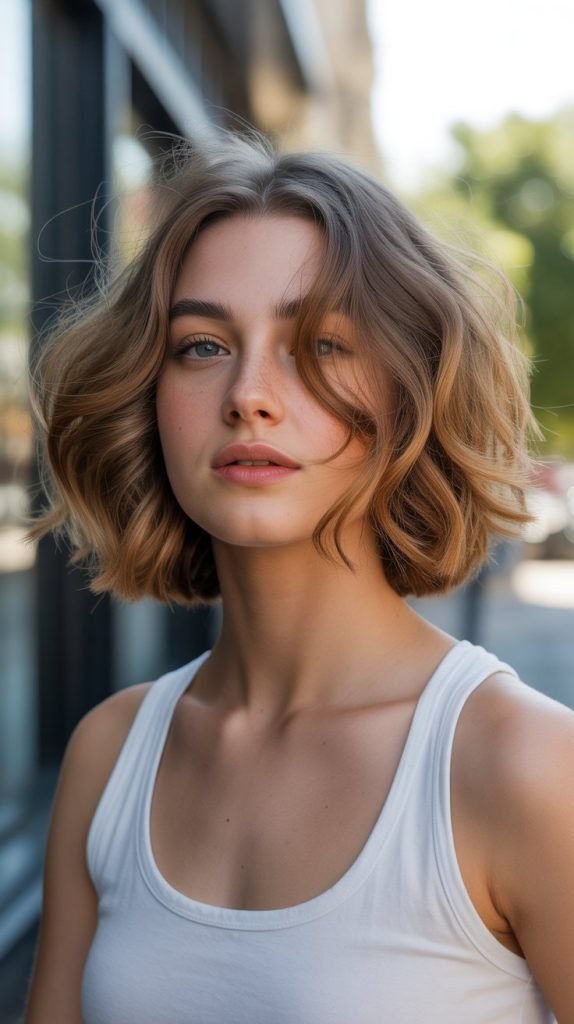  French Bob with Wispy Ends for Waves