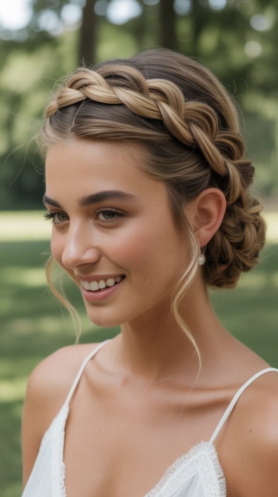 Braided Headband Updo