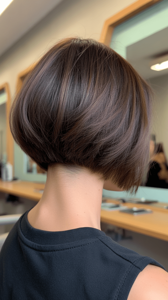 Inverted Bob with Razor-Cut Texture