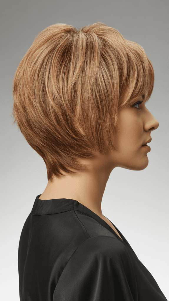 Inverted Bob with Layered Crown Volume