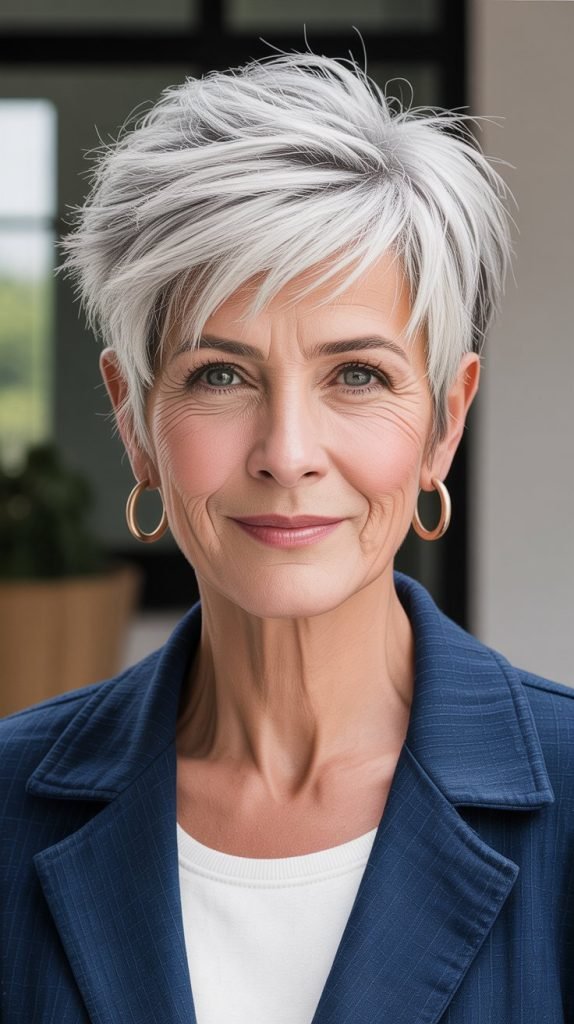 14. Layered Pixie with Height