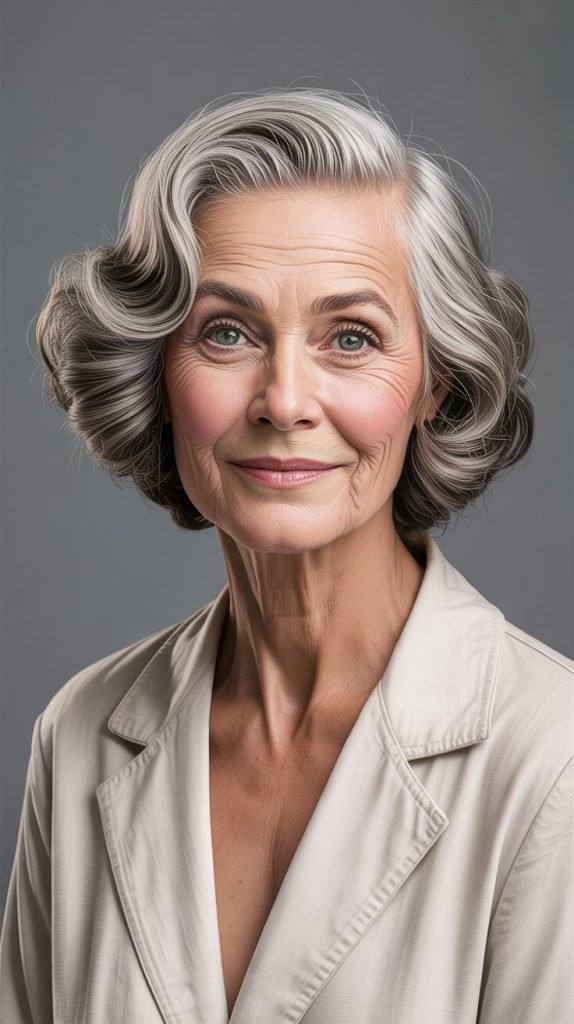 8. Chin-Length Bob with Inward Curl