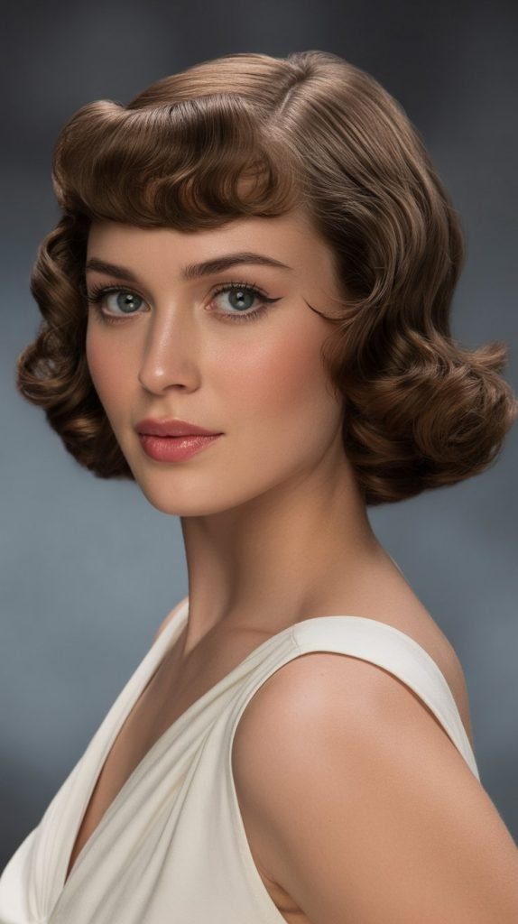 Retro Bob with Pin-Up Fringe