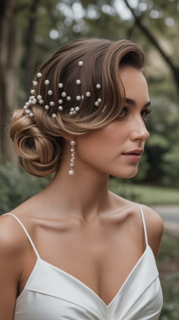  Romantic Rolled Edge with Pearls