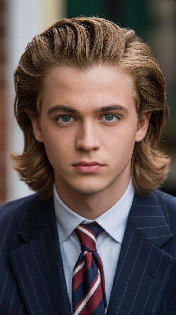 Long Hair with Pompadour Elements