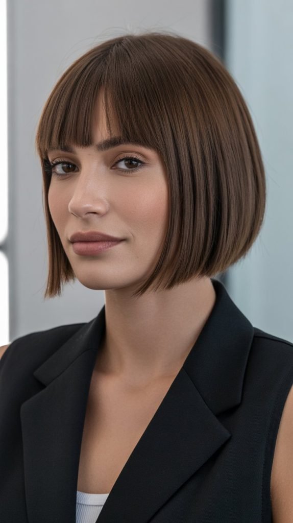 Graduated Bob with Straight Fringe