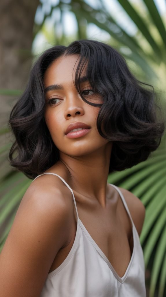 Feathered Bob with Soft Layers