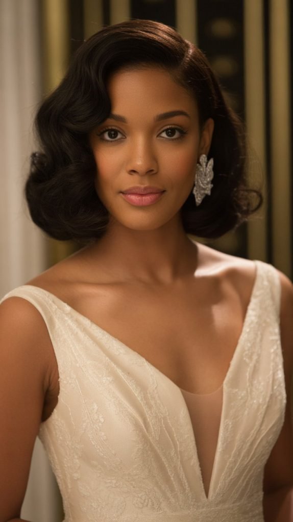 Sleek Bob with Deep Side Part