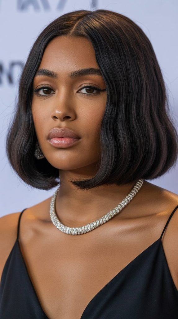  Bob with Deep Side Part