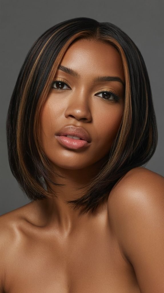 Bob with Face-Framing Highlights