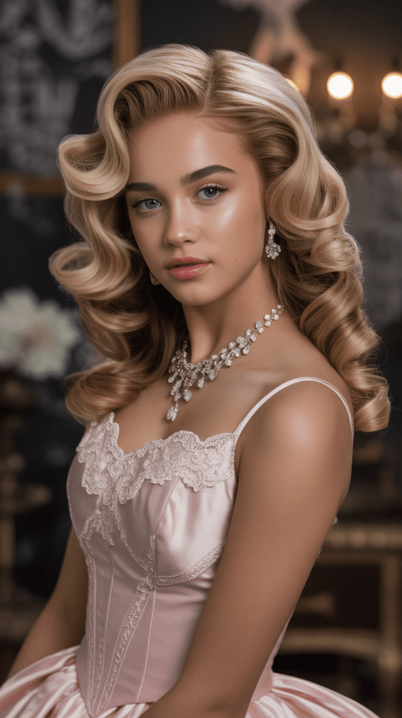 Voluminous Retro Curls