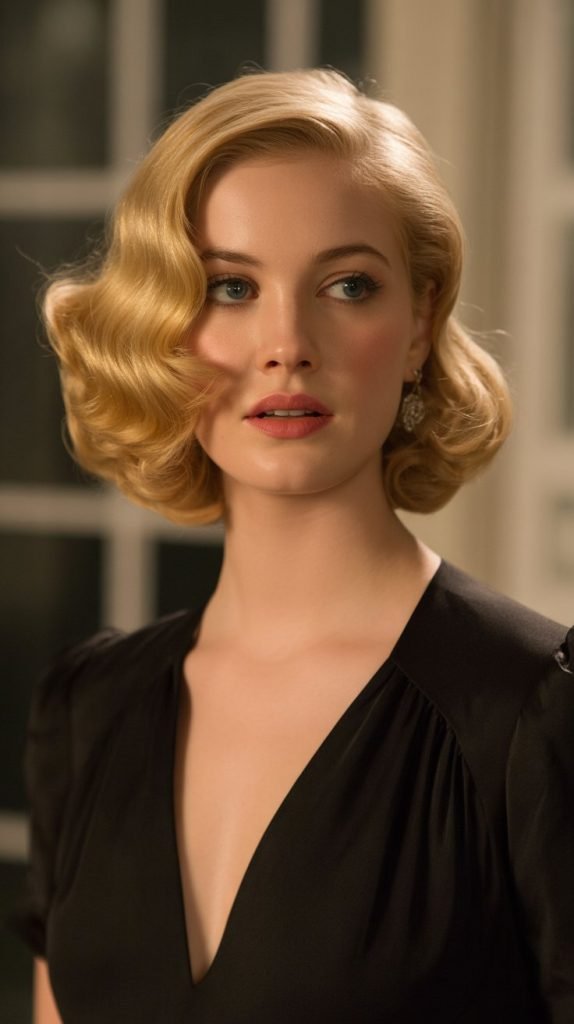 Chin-Length Bob with Finger Waves