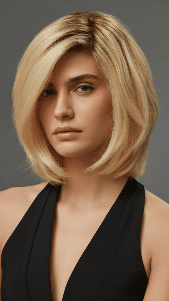 Graduated Blonde Bob with Stacked Volume