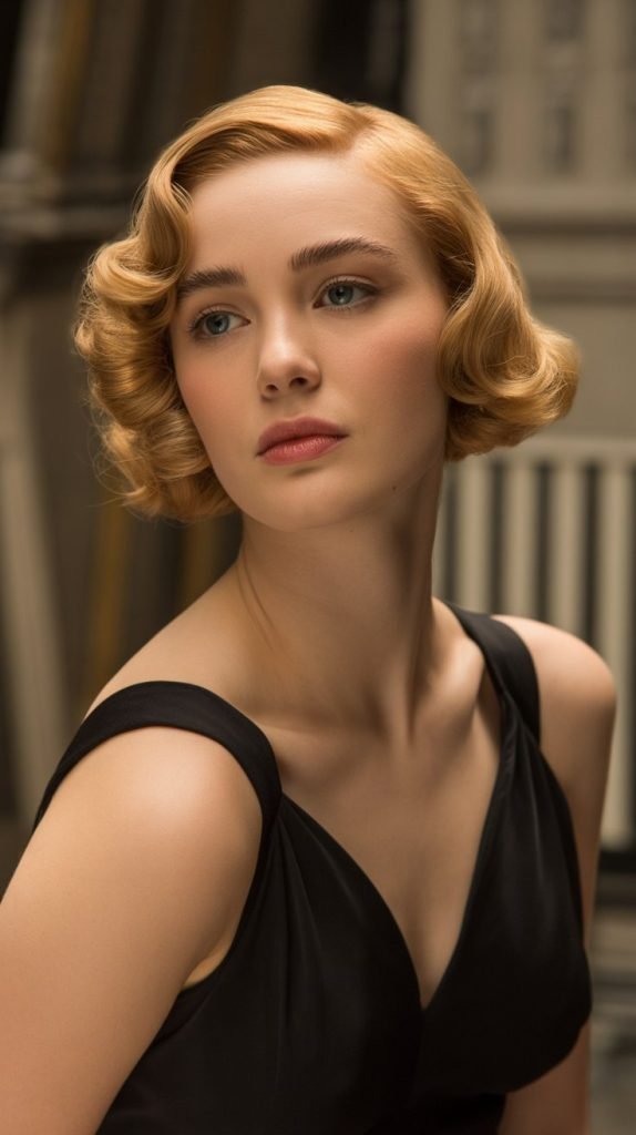 Retro-Inspired Bob with Finger Waves