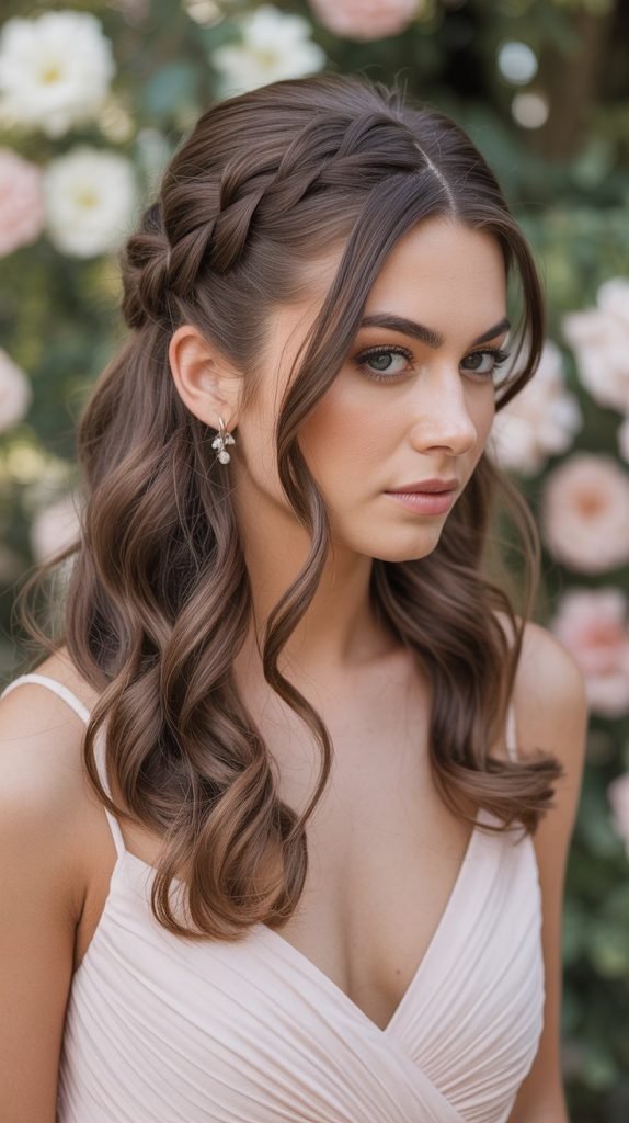 Dutch Braid Half-Up Romantic Twist