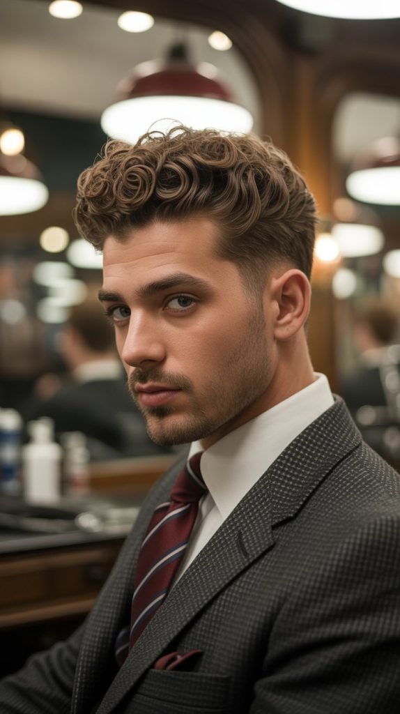 3. The Curly Pompadour