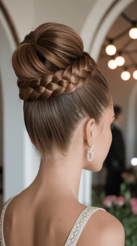 High Braided Bun