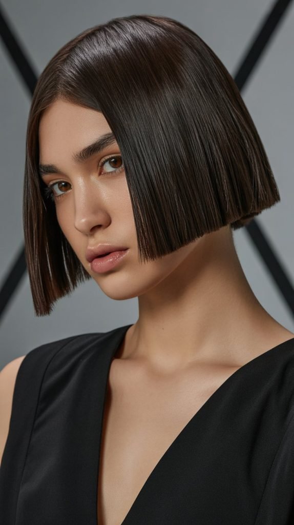 Blunt Angled Bob