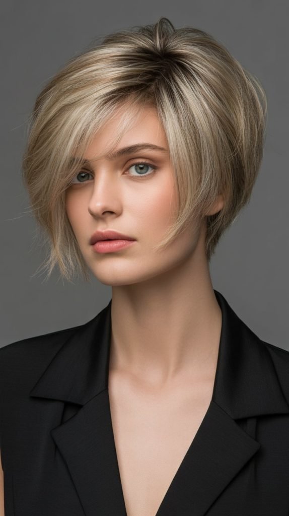 Inverted Layered French Bob