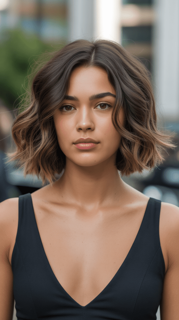Beach Wave Bob with Middle Part
