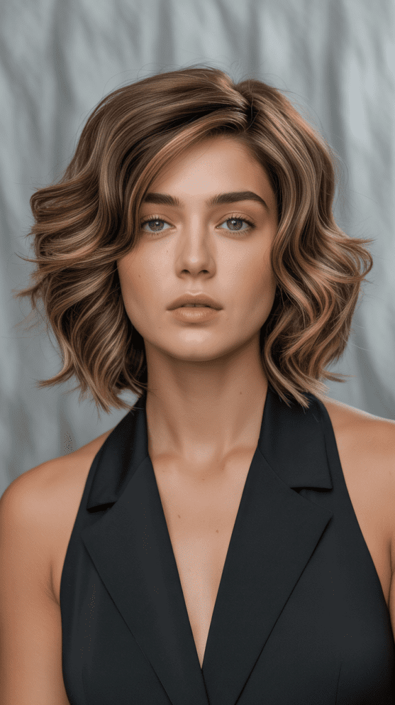 Wavy Bob with Graduated Layers