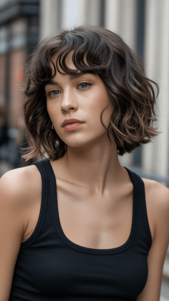 Wavy Bob with Micro Bangs