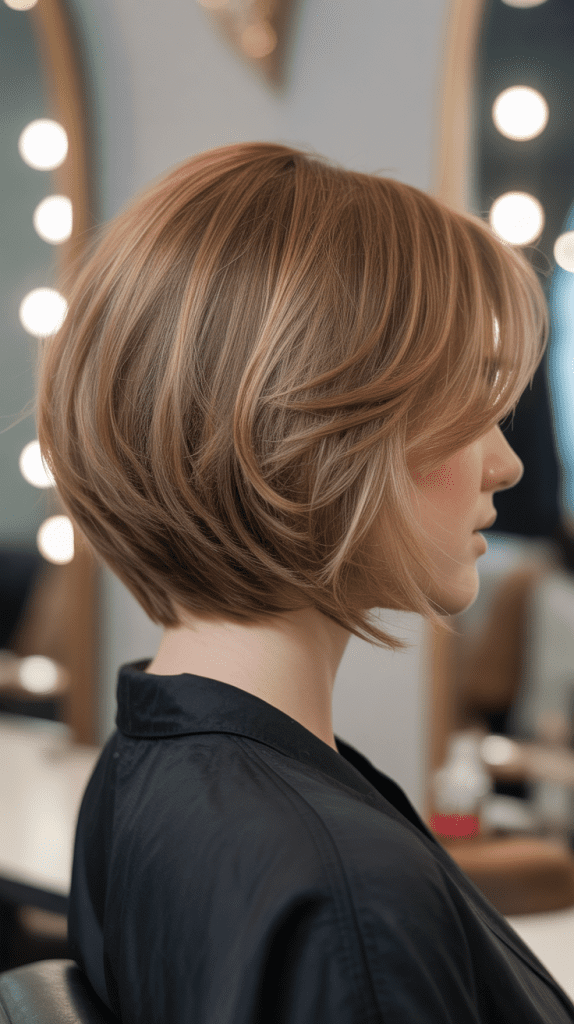  Layered A-Line Bob with Volume