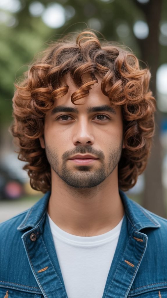 Layered Curly Mullet